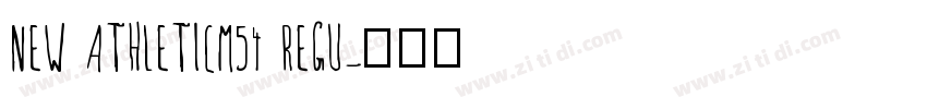 NEW ATHLETICM54 REGU字体转换